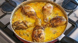 Pollo guisado con champiñones y zanahorias ¡Delicioso 🤭 [upl. by Austine]