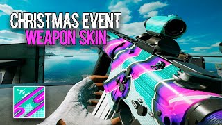 Triple Neon Diamond  Y7S4 Solar Raid CHRISTMAS WEAPON  Attachment Skin  INGAME SHOWCASE  R6 [upl. by Kristien]