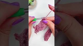 How to Crochet the Modified Berry Stitch Left Handed Part 4 [upl. by Ahsyekat992]