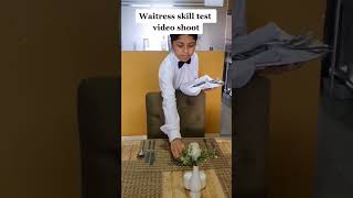 Skill of a waitress finedining waitress 5starhotel hotelindustrylife waiter waitressskill [upl. by Akcired]