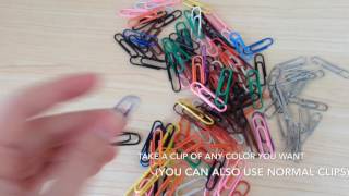 How to make a ring out of a paper clip [upl. by Oba332]