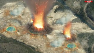 Terrifying Signs Yellowstone Volcano i Ready Explode Mountains disappear into a huge magma chamber [upl. by Dever751]