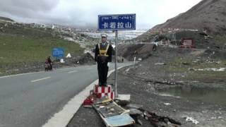 The road from Lhasa to Gyantse with 3 passes 4794m  5039m  4280m Tibet  China [upl. by Acyssej]