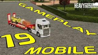 Wood and brick pallet delivery heavy machines amp construction level 19 mobile gameplay [upl. by Corrine]