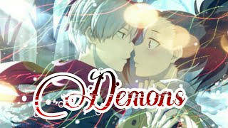 Nightcore  Demons Cover  Lyrics  Switching Vocals [upl. by Genie681]