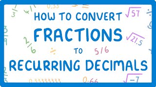 How to Convert Fractions to Recurring Decimals Proportions Part 36 15 [upl. by Dilahk667]