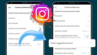 How to Fix Instagram Reset Algorithm Option Not Showing  Reset Instagram Algorithm [upl. by Ettolrahs]