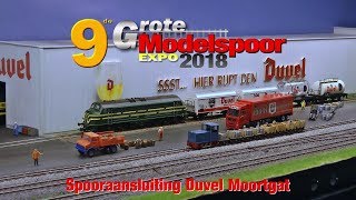 Modelspoor Expo 2018  Spooraansluiting Duvel Moortgat [upl. by Giule]