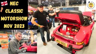 The best EV Conversions at UK Classic Car Show the NEC Classic Motor Show 2023 [upl. by Aurelius]