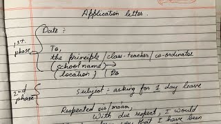 Writing application letter for school level students [upl. by Marlee318]