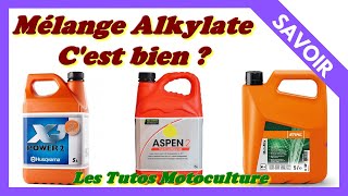 Mélange Alkylate 2 temps cest bien   Marline  Aspen  Motomix  Power2 [upl. by Noraf]