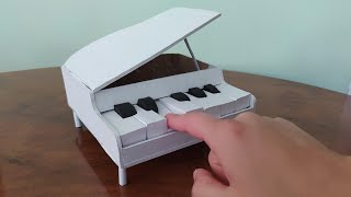 How to make a PİANO out of cardboard–DIY cardboard Piano [upl. by Alsi]