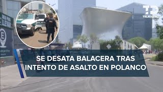 Balean a hombre cerca de Plaza Carso por intento de asalto [upl. by Akehsyt]