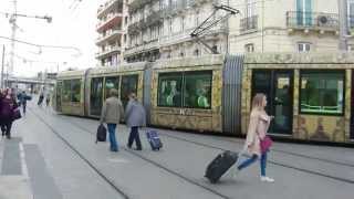 Tramway TaM Montpellier Gare SaintRoch Alstom Citadis [upl. by Laurice]