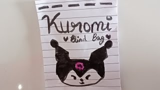 HOW TO MAKE A BLIND BAG  HOW TO MAKE PAPER KUROMI BLIND BAGeasy tutorial [upl. by Niar]