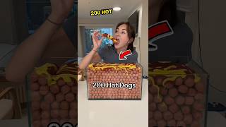 200 Hot Dogs Eaten for Viral Fame 🌭🔥shorts [upl. by Esinwahs70]