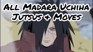 All Madara Uchiha Jutsus amp Moves [upl. by Wetzell940]