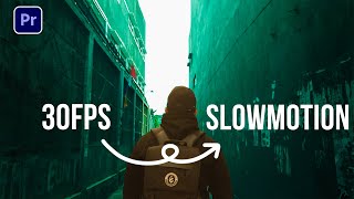 Smooth Slow Motion Tutorial from 30fps footage  Premiere Pro Tutorial [upl. by Monica]