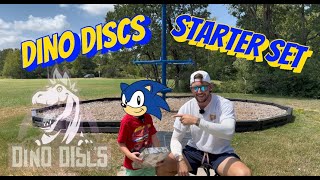 Dino Discs Starter Set Disc Review ft Sonic the Hedgehog discgolf staydisciplined [upl. by Nolos]