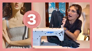 How to Shirr Fabric with Elastic Thread  Shirring  Brother Sewing Machine  Quick Sewing Tips 10 [upl. by Jacquetta]