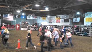 Couples Stick Horse Race  Hat Creek Rodeo amp Ranch [upl. by Akirahs179]