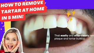 How to Remove Tartar from Teeth at Home with the Best Plaque Remover Tartar Remover Dental Scaler [upl. by Dyer575]