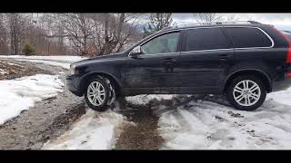 Volvo XC90 AWD All Terrain Cross  Snow Mud and Gravel  Volvo Awd Test [upl. by Ahterod]