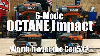 RIDGID OCTANE 18V 6Mode Impact Driver R86039 Vs Gen5X Brushless with 60 Ah OCTANE Batteries [upl. by Jaquiss]