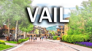 Vail Colorado in Summer  Walking Tour in 4K [upl. by Enidaj]