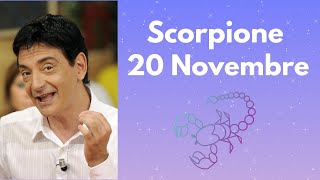 Scorpione ♏️ LOroscopo di Paolo Fox  20 Novembre 2024  Accidenti a Plutone [upl. by Artened]