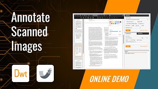 Annotating Scanned Images with Dynamsofts SDKs [upl. by Chuch]