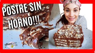 Cómo hacer MARQUESA de CHOCOLATE rápida SIN HORNO y SIN HUEVO 😛 DELICIOSA [upl. by Festatus]