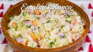 COMO PREPARAR ENSALADA BLANCA NAVIDEÑA  ACOMERPE [upl. by Erehs202]