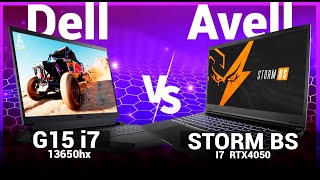 Dell G15 i7 13650hx vs Avell STORM BS I7 RTX4050  Lançamentos [upl. by Ahseiyt198]