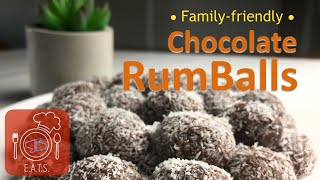 SB EATS  Super Easy NoBake Yummy Dessert  Chocolate Rum Balls familyfriendly [upl. by Domineca]