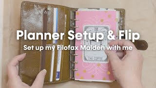 Setup My Filofax Malden With Me [upl. by Akisej]