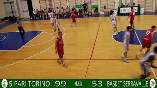 5 PARI TORINO  BASKET SERRAVALLE  UNDER 19 GOLD  21102024 [upl. by Almira]