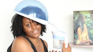 Revues de produits │ Hair Steamer quotsecret for healthier hairquot [upl. by Yruy]