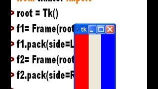 Python TKINTER GUI 04 Colored Frames Visualization [upl. by Mort235]