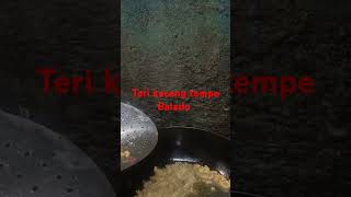 Resep teri kacang balado cooking kuliner food terikacangbaladoshorts masakanrumahan fyp [upl. by Azitram]