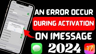 An error occurred during activation iMessage 2024An error occurred during activation try again 2024 [upl. by Aihsyn47]