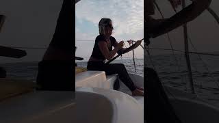 Ep33  Catching Swordfish While Sailing sailing fishing catamaransailing boatlife [upl. by Dusza]