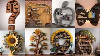 Top 50 Amazing wooden book racks and beautiful easy to wooden wall decor stylish ideas [upl. by Aara]