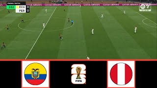 ECUADOR VS PERU  WCQ SOUTH AMERICA 2026  FOOTBALL LIFE 2024 [upl. by Nywra965]