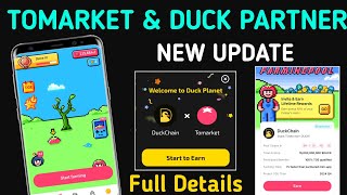 Tomarket New Anoccment  Tomarket amp Ducks Partner  New Task Egg Token Reward  Tomarket Update [upl. by Owiat]