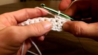 Crochet Tutorial sc hdc dc stitches [upl. by Yecniuq]