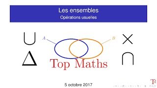 Ensembles  operations usuelles [upl. by Jala127]