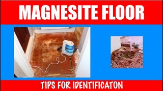 Magnesite floor tips for identification [upl. by Moyra]