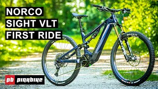 2022 Norco Sight VLT More Power Baby  First Look amp Ride [upl. by Nylodam99]