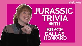 Bryce Dallas Howard Knows a Lot of Trivia About quotJurassic Parkquot but Not a Lot About Chris Pratt [upl. by Neeneg]